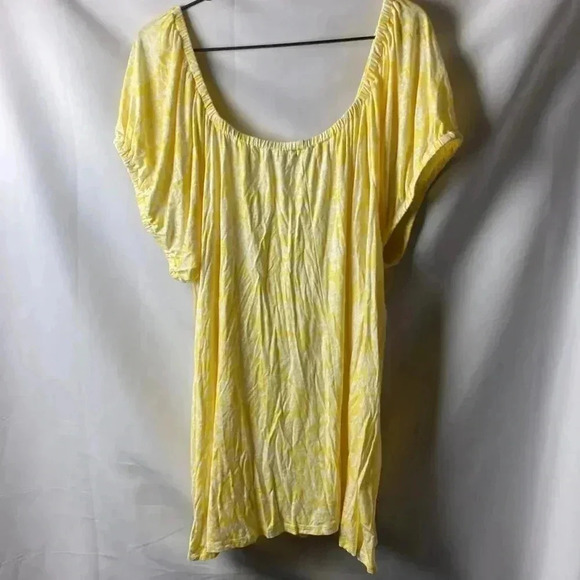 NWT LANE BRYANT SWING COLLECTION WOMENS SIZE 22/24 YELLOW WHITE DESIGN - Picture 10 of 12